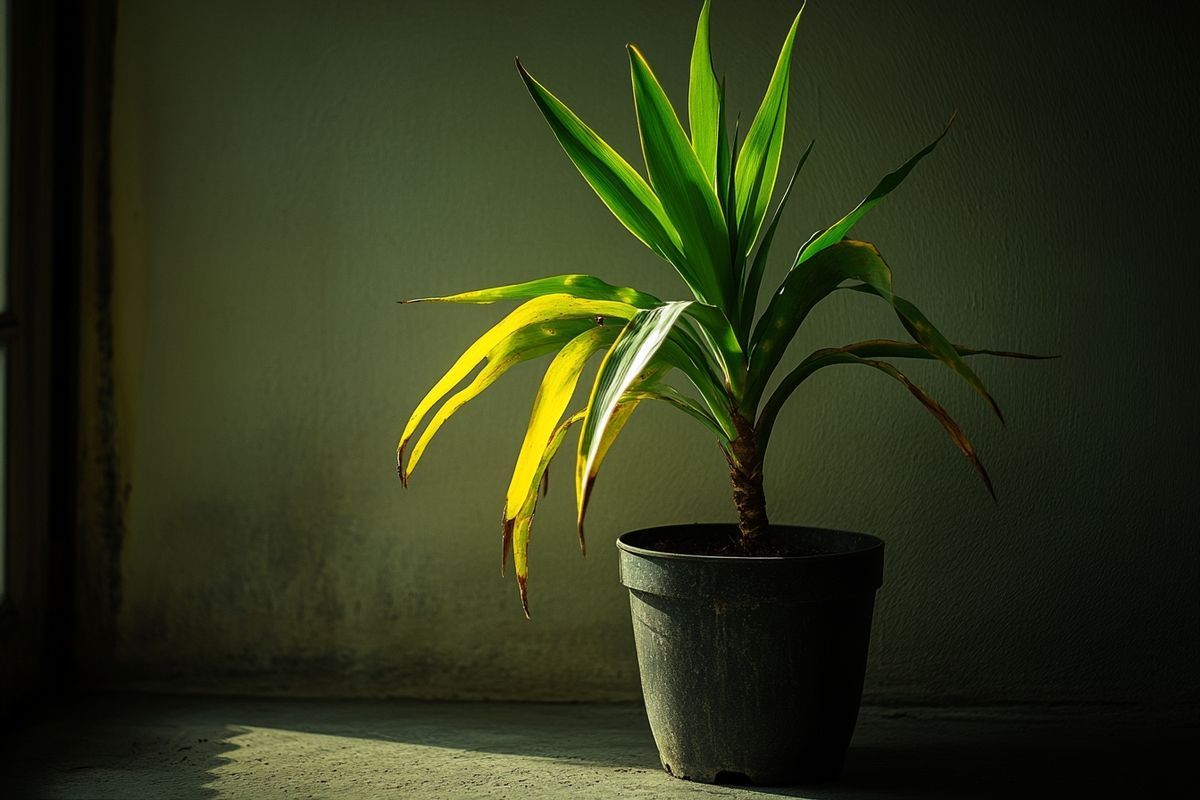 Yucca : les feuilles jaunissent à cause d'une mauvaise exposition ?